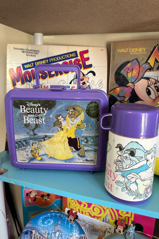 VINTAGE BEAUTY AND THE BEAST ALADDIN LUNCH BOX*