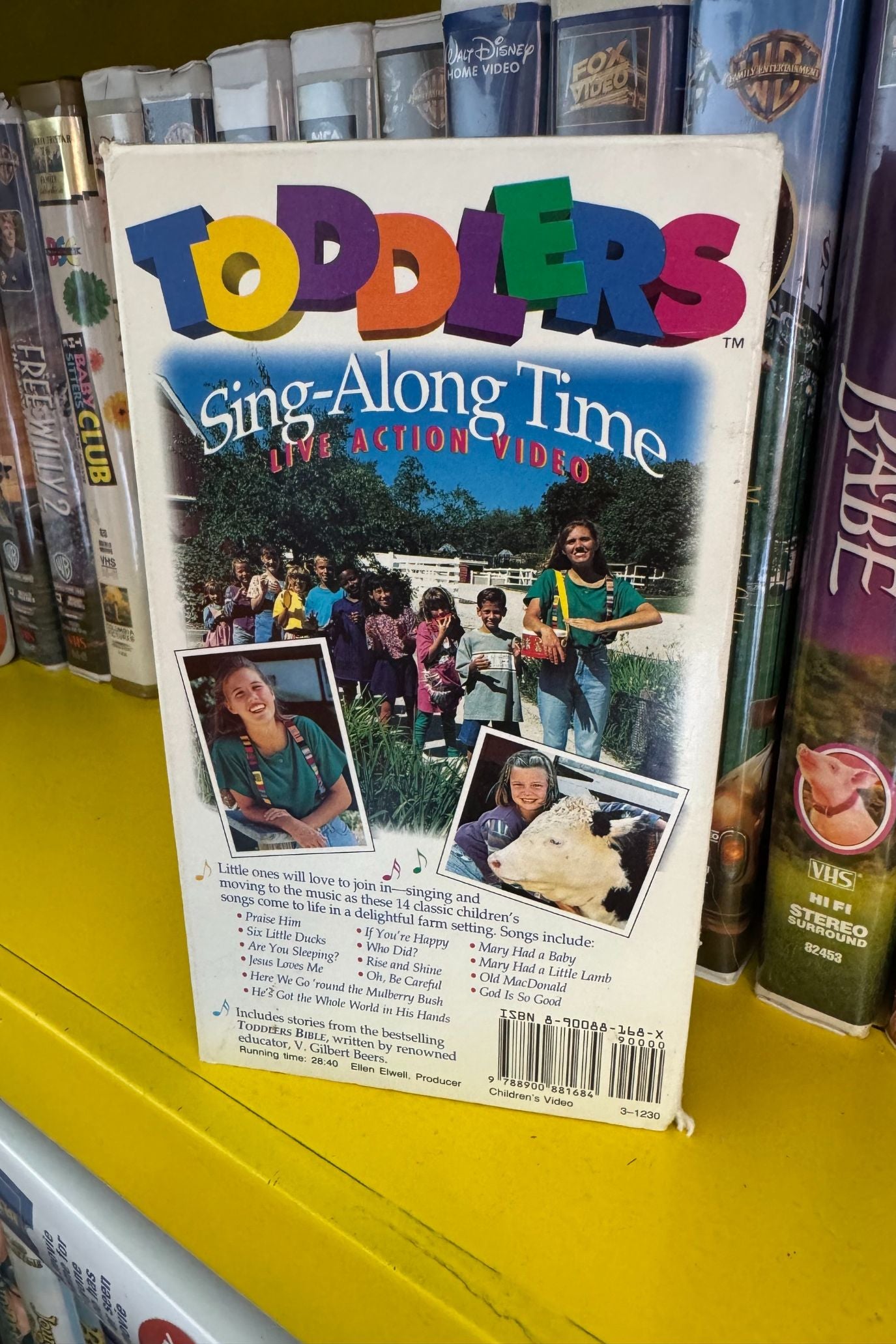 TODDLERS SING A-LONG TIME VHS*