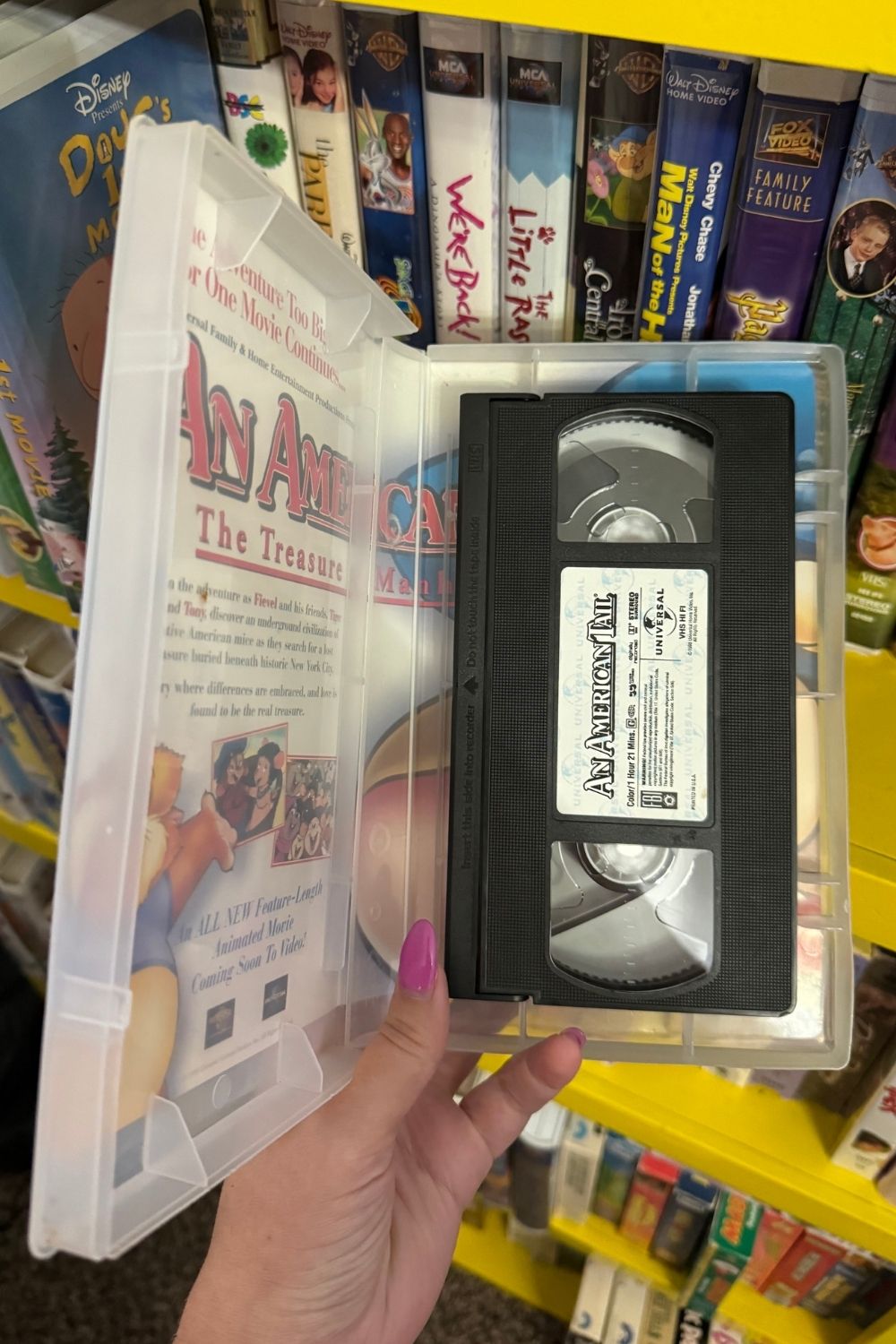 AN AMERICAN TAIL VHS HARD CASE*