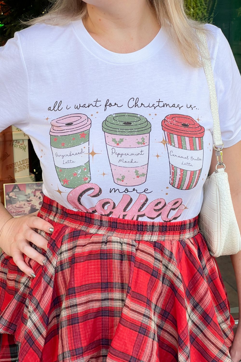 ALL I WANT FOR CHRISTMAS IS COFFEE GRAPHIC TEE*