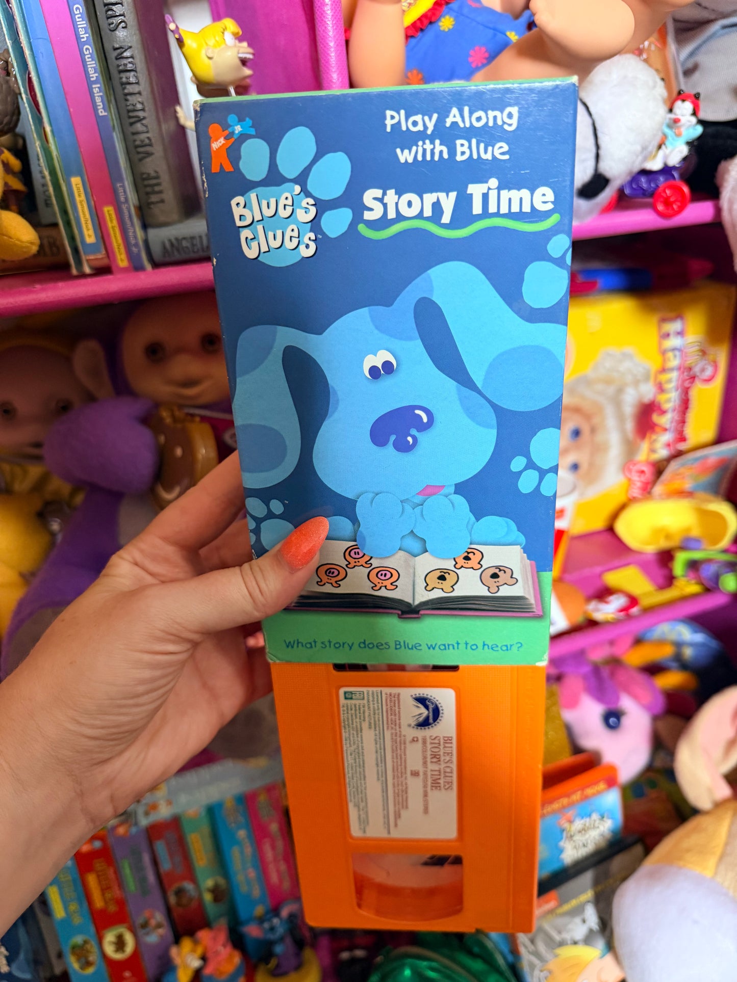 Play along with blue story time vhs