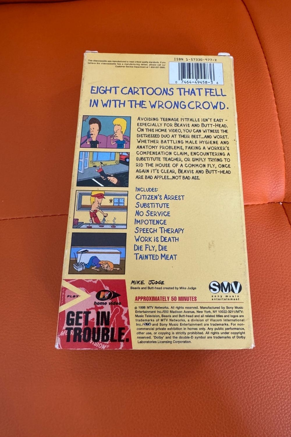 BEVIS AND BUTTHEAD TROUBLED YOUTH VHS*