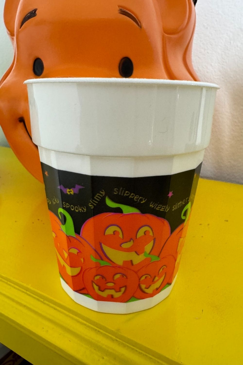 VINTAGE HALLOWEEN BLACK PUMPKIN CUP*