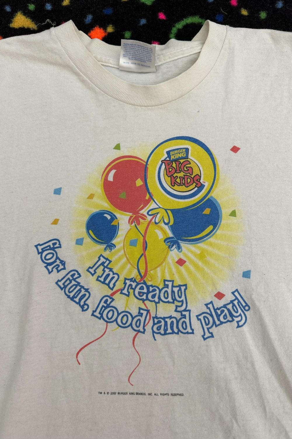 2002 BURGER KING BIG KIDS BIRTHDAY KID TEE- SIZE 14-16*