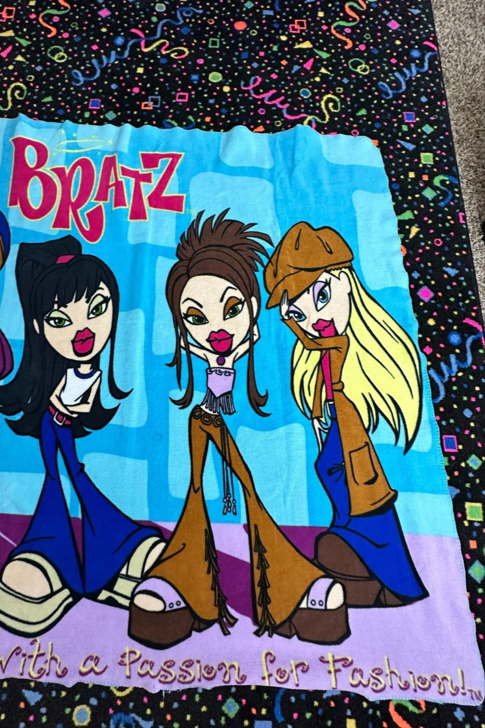 BLUE BRATZ BLANKET* Nostalchicks
