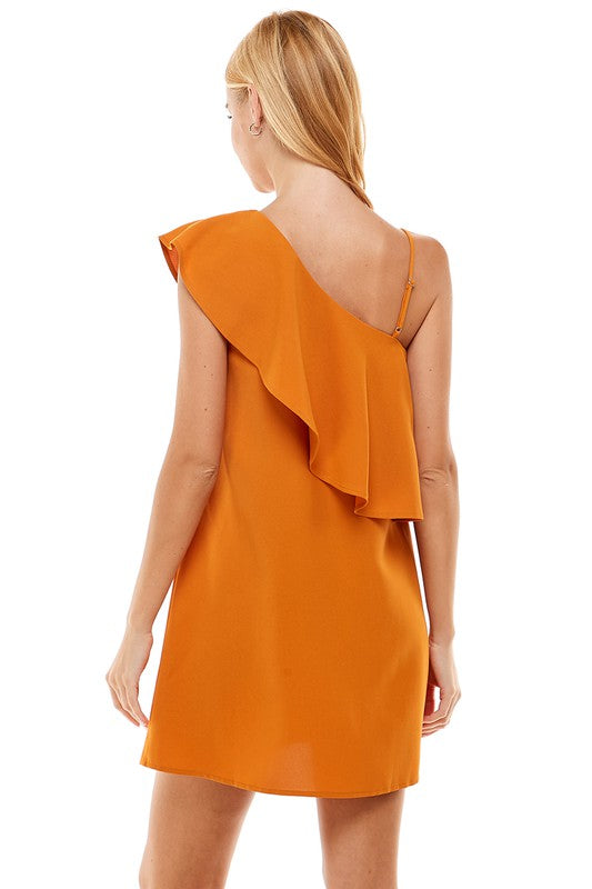 BAND OF GOLD ONE SHOULDER DRESS