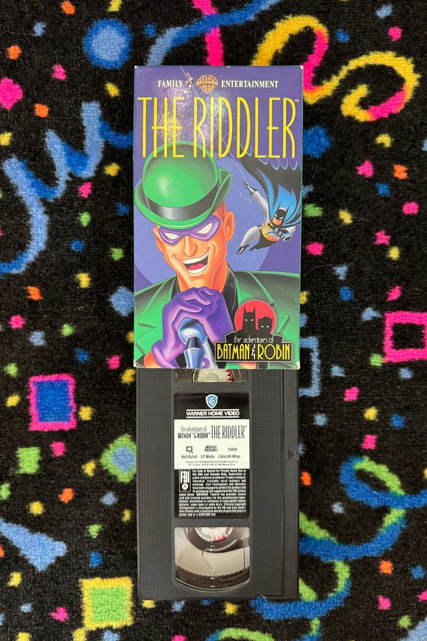 THE ADVENTURES OF BATMAN & ROBIN: THE RIDDLER VHS*