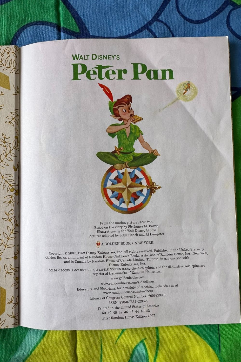 2007 PETER PAN GOLDEN BOOK*