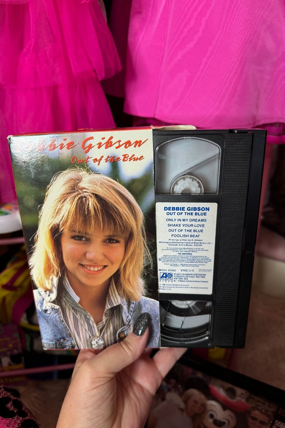 DEBBIE GIBSON OUT OF THE BLUE VHS*