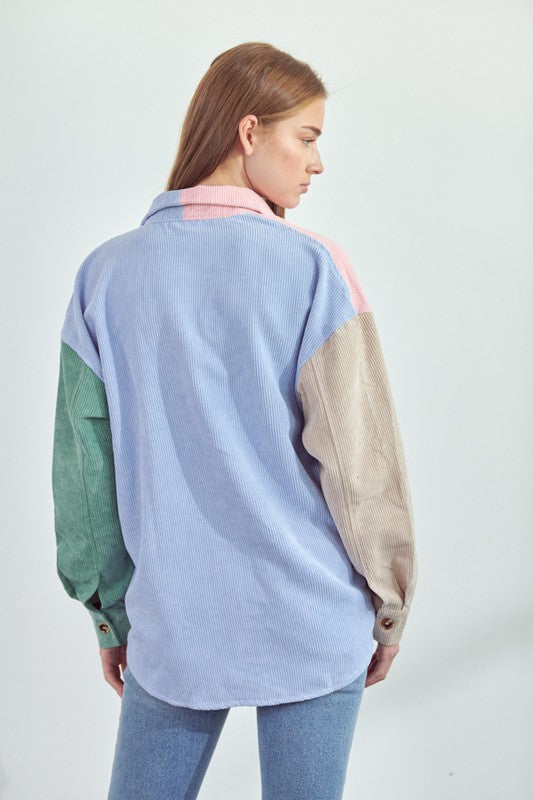 KALEIDOSCOPE COLOR BLOCK SHIRT