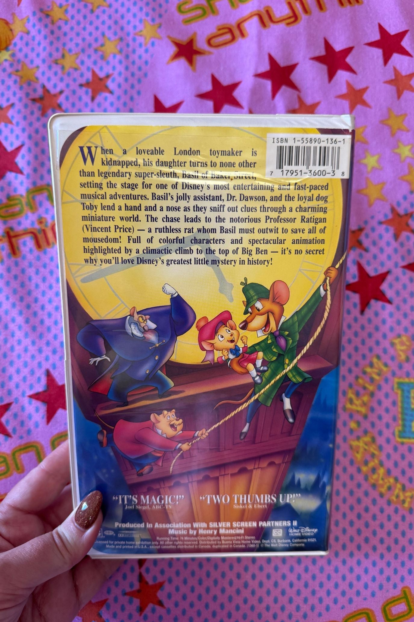 THE GREAT MOUSE DETECTIVE VHS*