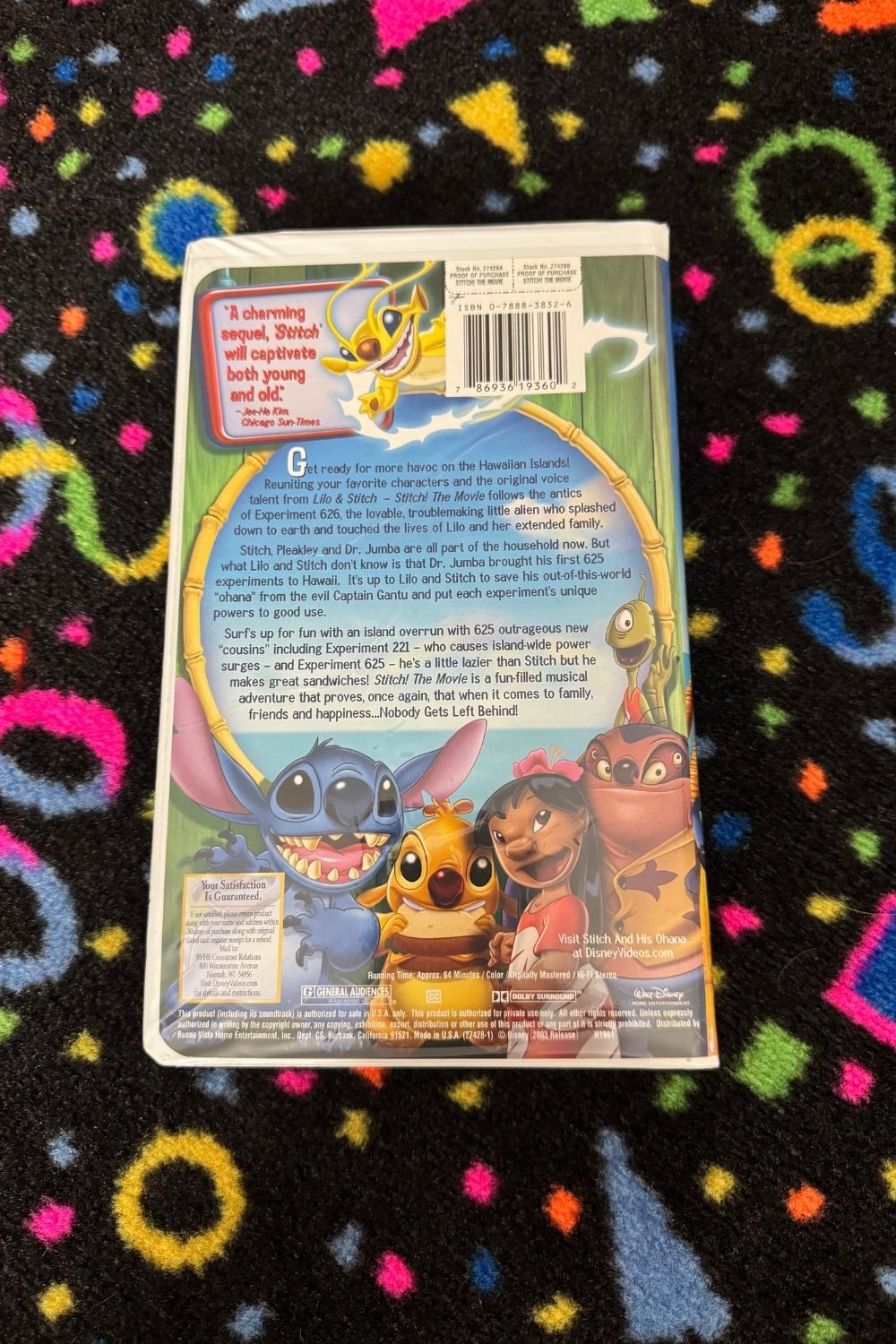 STITCH THE MOVIE VHS*