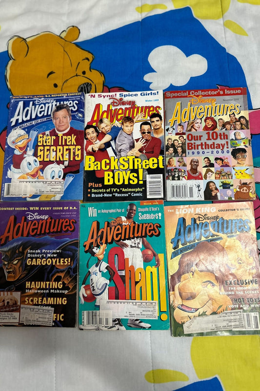 DISNEY ADVENTURES SET OF 6 BUNDLE*