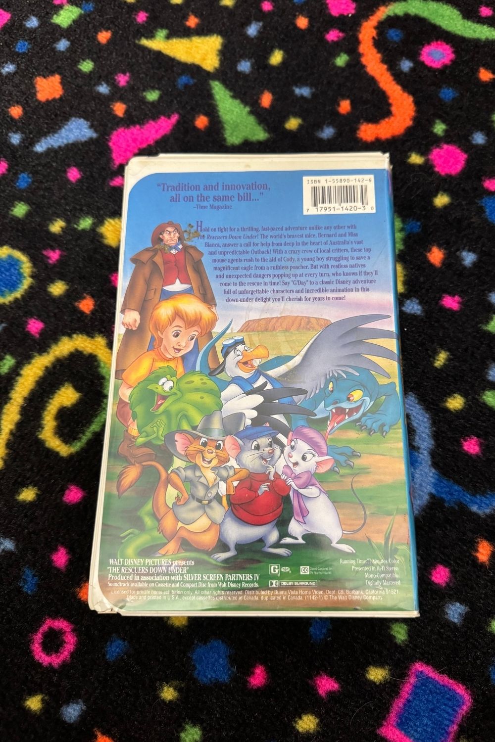 THE RESCUERS DOWN UNDER VHS*