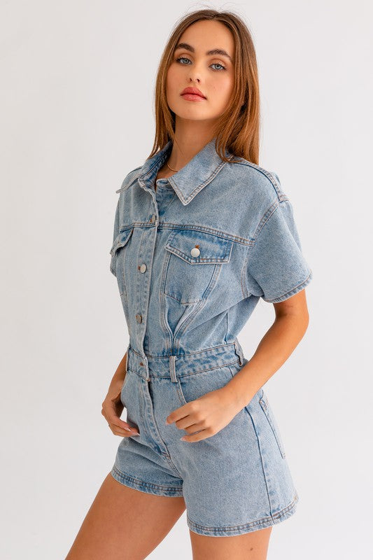 GROOVY JEAN ROMPER