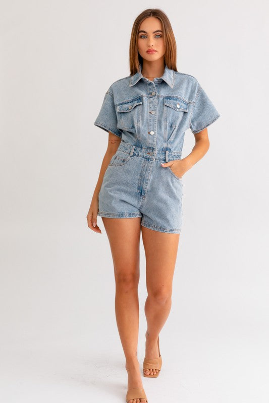 GROOVY JEAN ROMPER