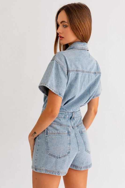 GROOVY JEAN ROMPER