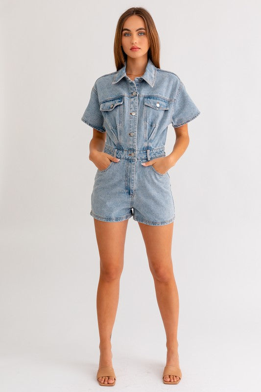 GROOVY JEAN ROMPER