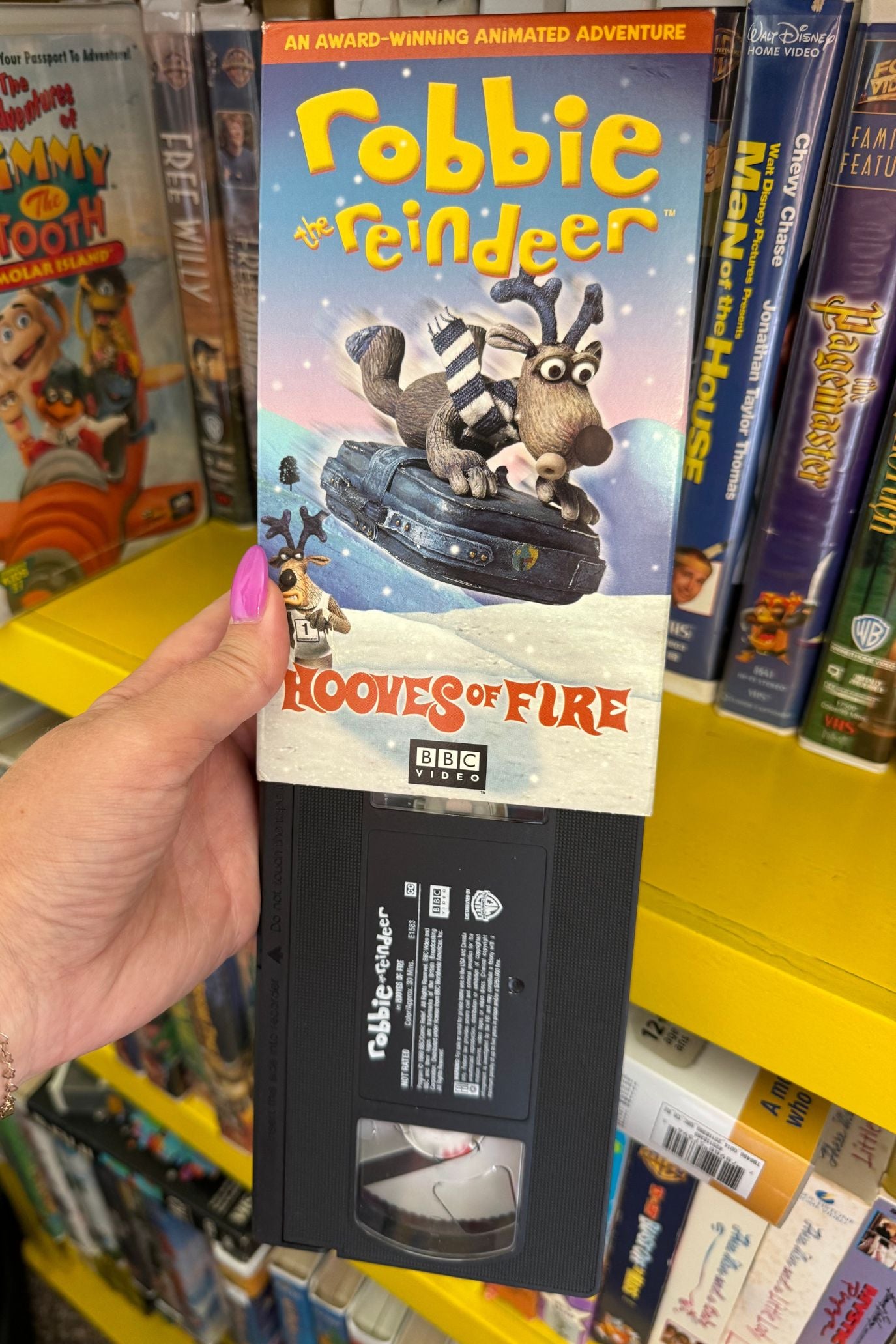 ROBBIE THE REINDEER VHS: HOOVES OF FIRE*