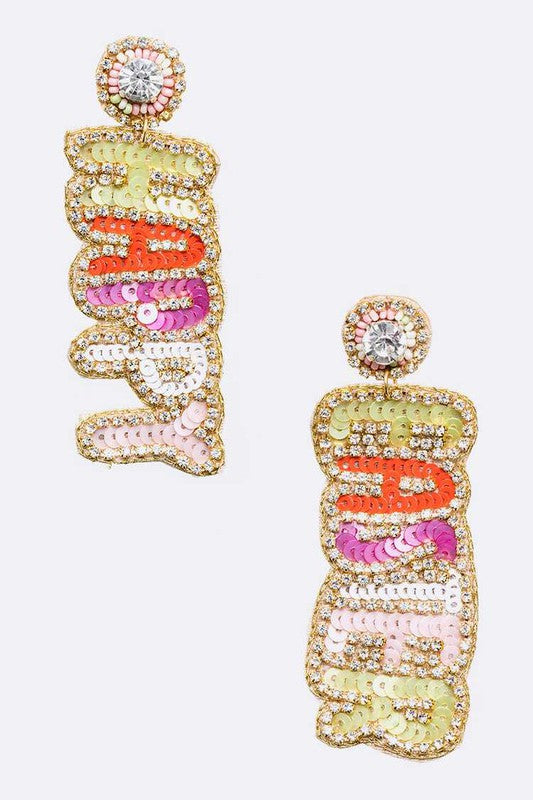 EASTER BLISS BEADED ICONIC EARRINGS