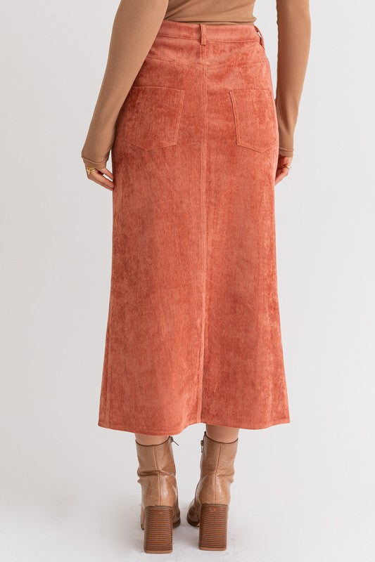 NOSTALGIC CORDUROY FLOW MAXI