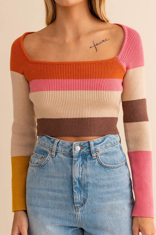 FUNKY FLASHBACK KNIT TOP