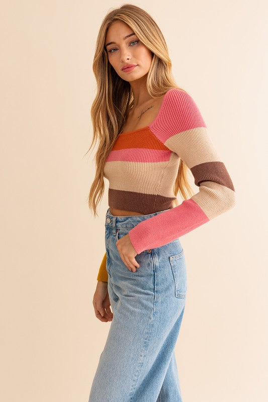 FUNKY FLASHBACK KNIT TOP