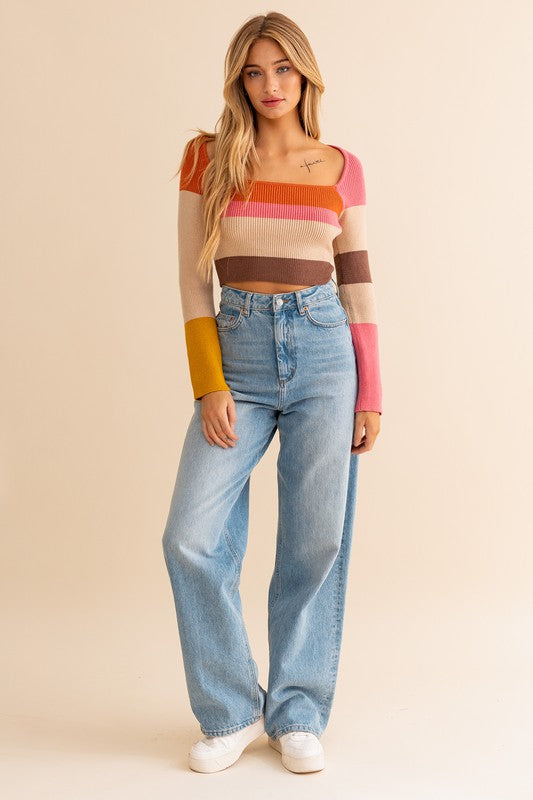 FUNKY FLASHBACK KNIT TOP