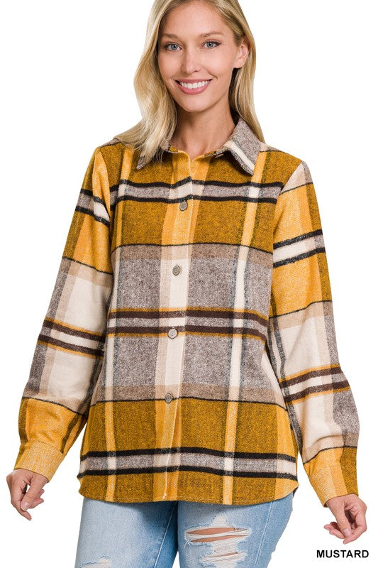 WEAVE PLAID WANDERLUST SHACKET