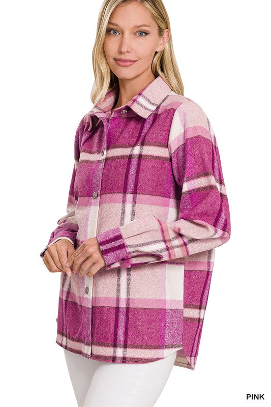 WEAVE PLAID WANDERLUST SHACKET