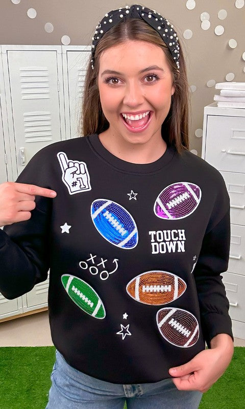 TOUCHDOWN TWINKLE SWEATSHIRT