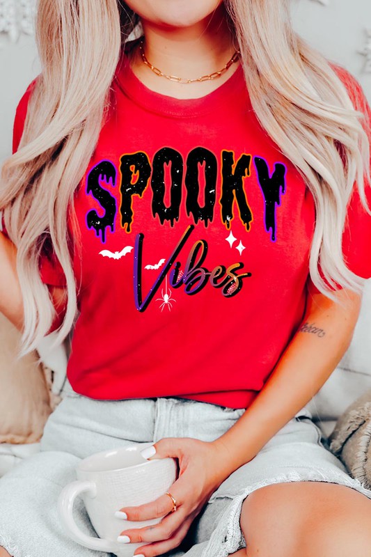 SPOOKY VIBES TEE- CURVY