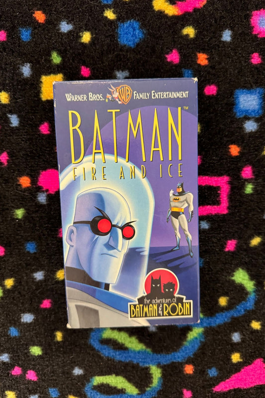 THE ADVENTURES OF BATMAN & ROBIN: FIRE & ICE VHS*