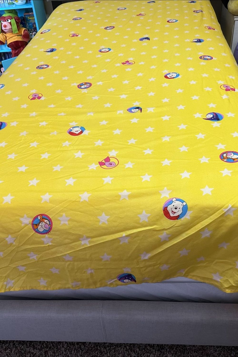 WINNIE THE POOH & FRIENDS FULL SIZE FITTED SHEET & COVER SHEET*