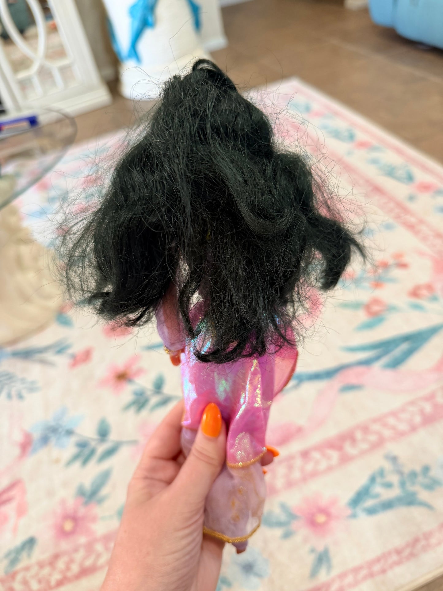 Esmeralda Barbie dressed in Princess Jasmine outfit