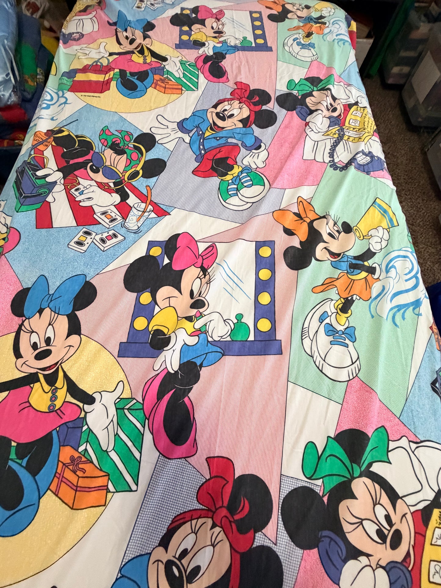 Minnie fashionista twin sheet