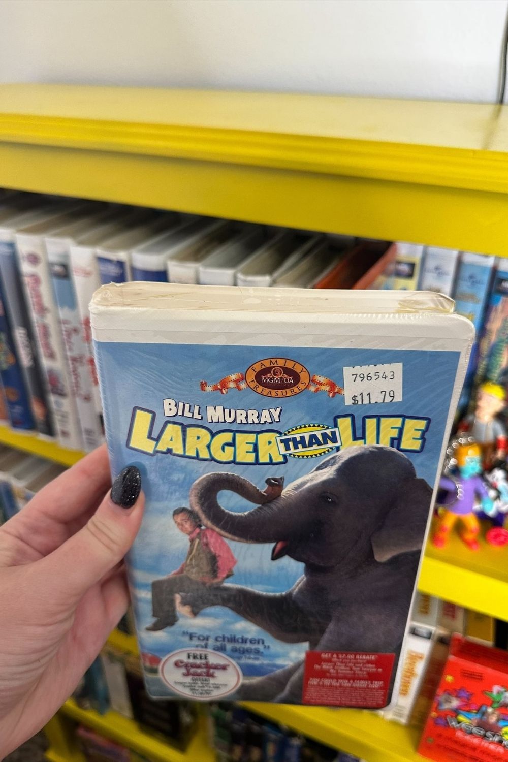 LARGER THAN LIFE (SEALED) VHS*