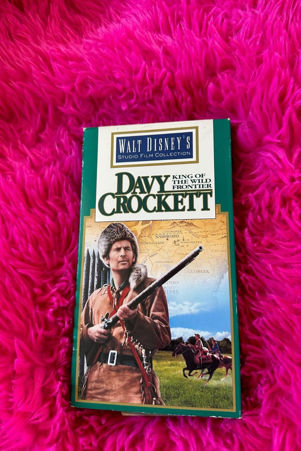 1994 DAVY CROCKETT KING OF THE WILD FRONTIER VHS*
