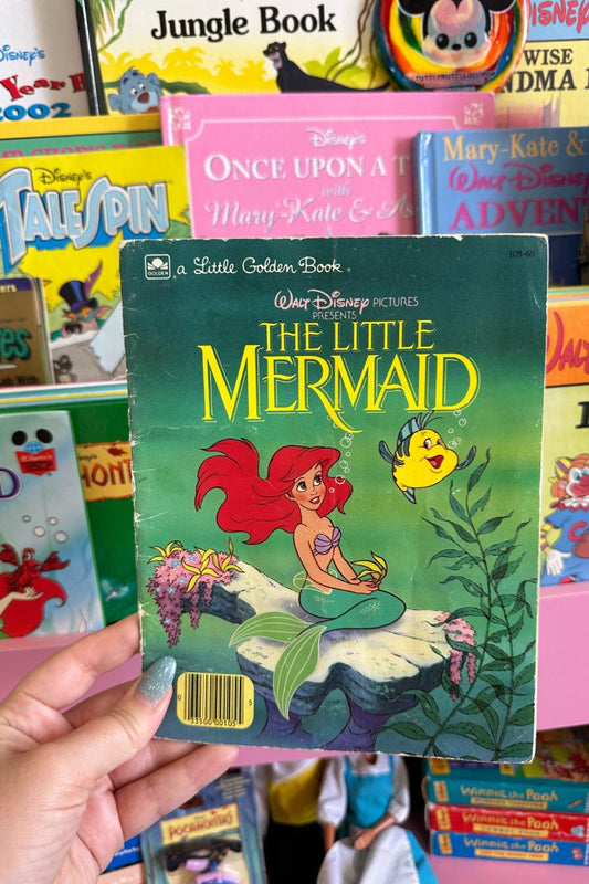 1989 THE LITTLE MERMAID PAPERBACK GOLDEN BOOK*