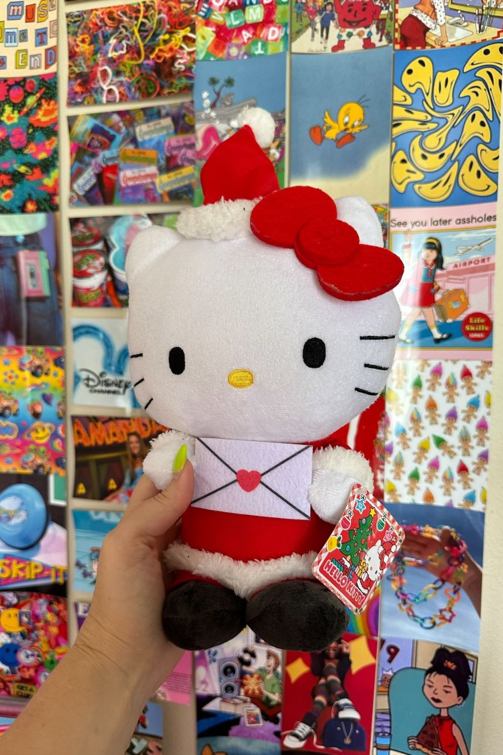 2021 HELLO KITTY WITH LETTER FOR SANTA CHRISTMAS PLUSH*