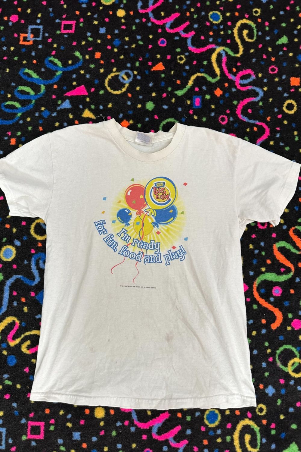 2002 BURGER KING BIG KIDS BIRTHDAY KID TEE- SIZE 14-16*