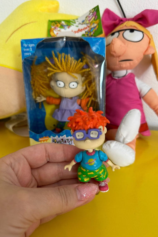 VINTAGE 1998 RUGRATS CHUCKIE KEYCHAIN MOVABLE PARTS*