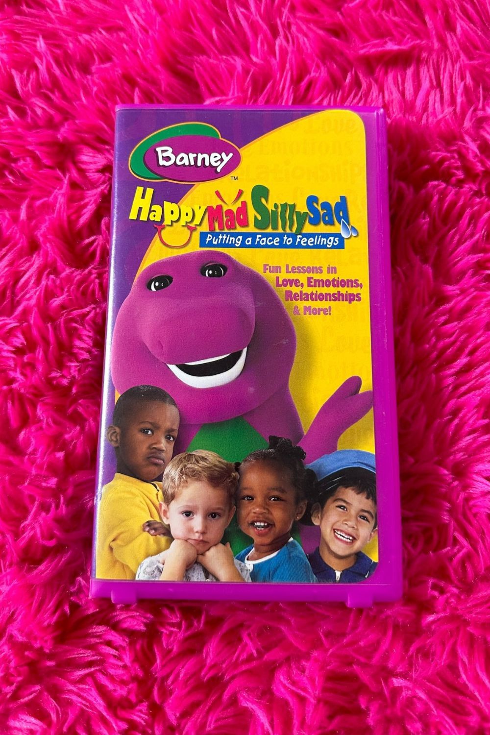 BARNEY "HAPPY, MAD, SILLY SAD" VHS*