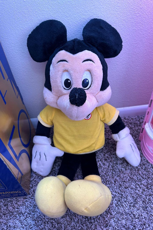 VINTAGE 1986 TALKING MICKEY MOUSE WORLD OF WONDER PLUSH*