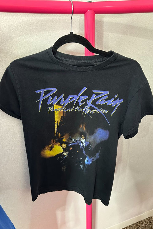 1980s PRINCE AND THE REVOLUTION PURPLE RAIN TEE*