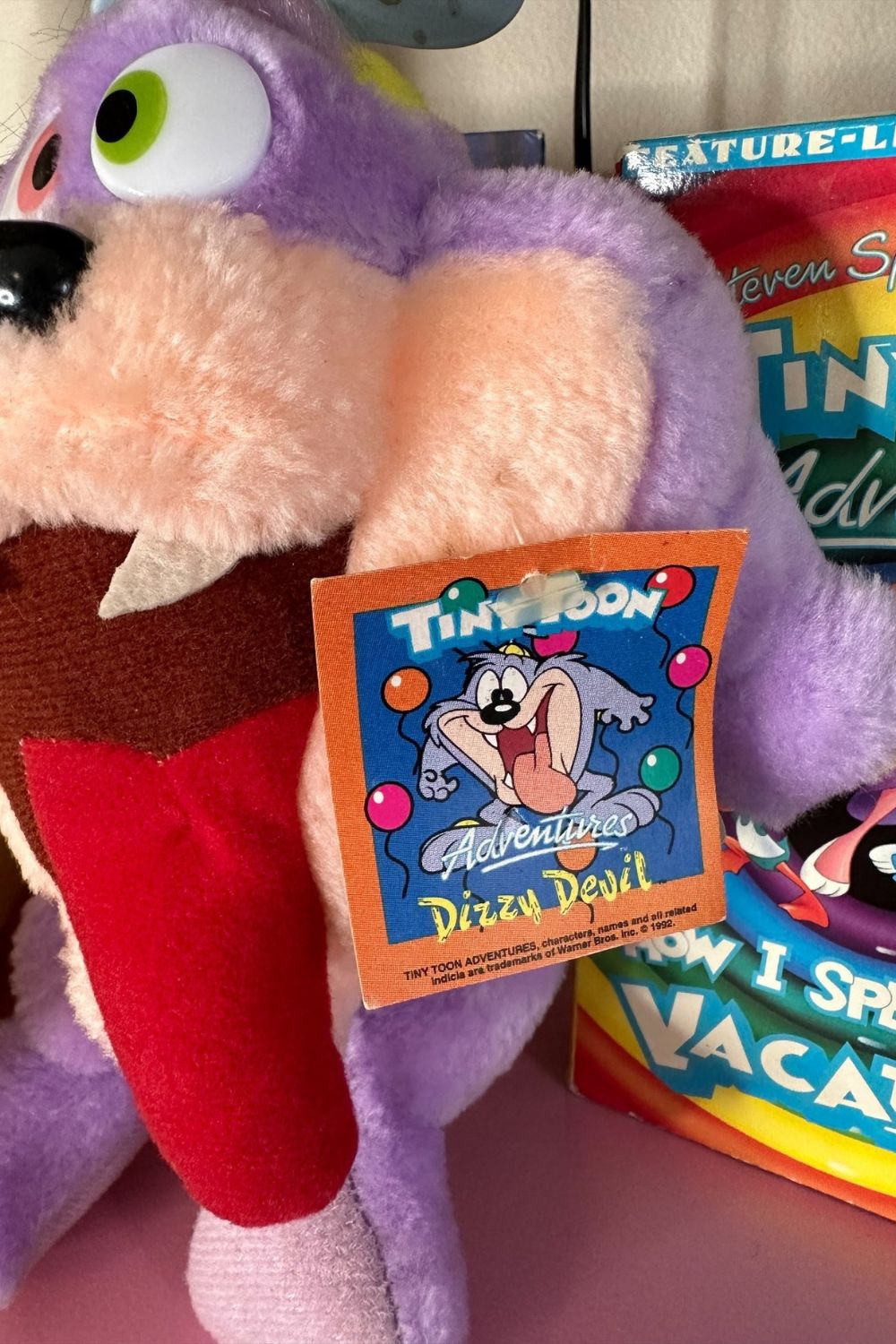 1992 Dizzy Devil Tiny Toon Adventures Plush Nostalchicks 2023