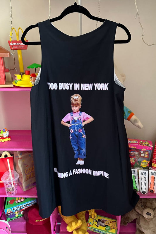 TOO BUSY IN NEW YORK - FULL HOUSE MINI DRESS*