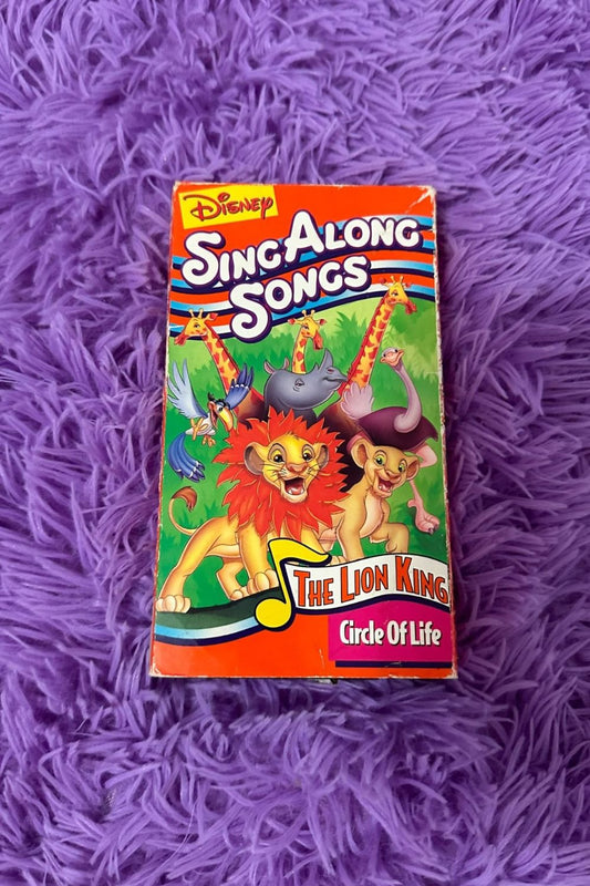 DISNEY'S SING ALONG SONGS- THE LION KING "CIRCLE OF LIFE" VHS*