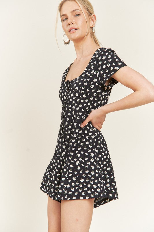 FLOWER POWER ONE-PIECE DRESS