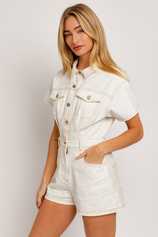 GROOVY JEAN ROMPER